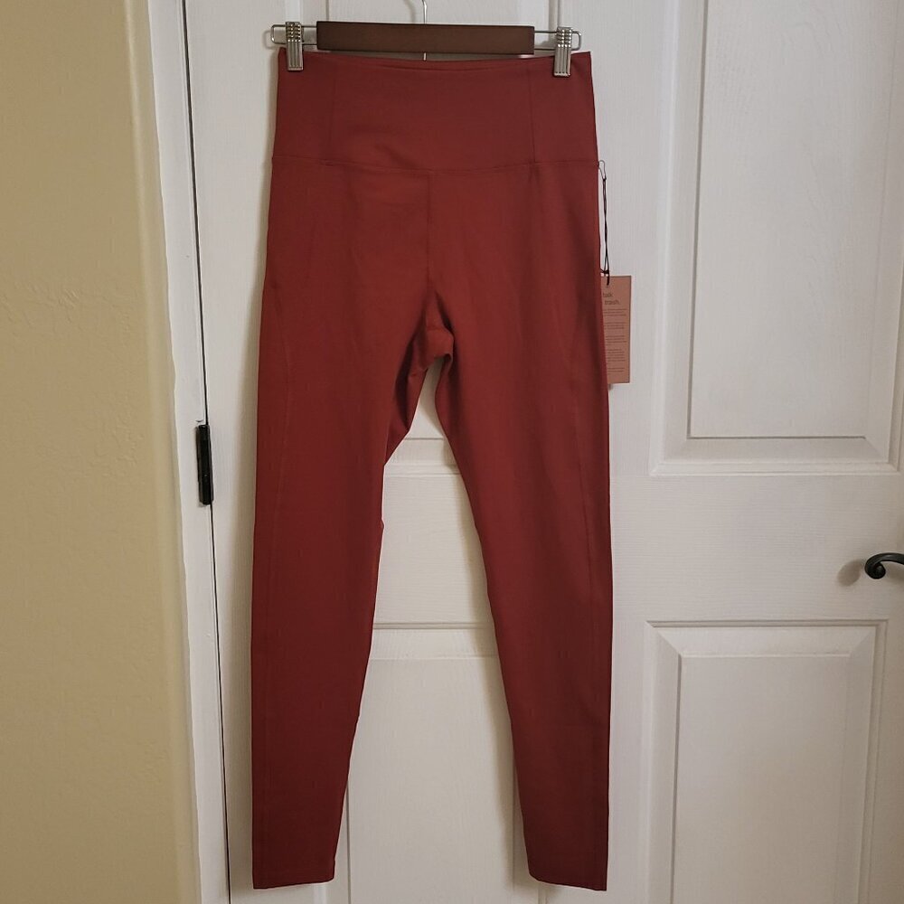 Girlfriend Collective Compressive High Waisted Leggings: Sedona(Rust) MED NWT - Picture 2 of 10
